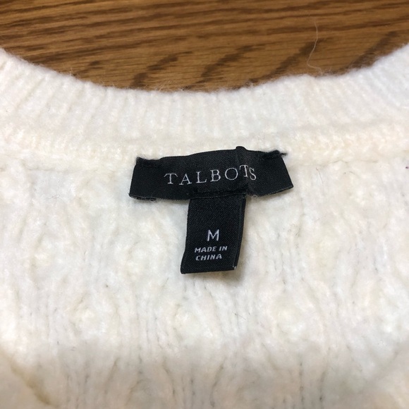 Talbots Ladies Medium White Sweater Vest Perfect for Fall Women’s M Med - Picture 7 of 10